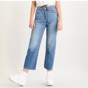 Levis Women’s Ribcage Straight Ankle Jeans Sz 30 High Rise